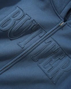 Applique Zip-Thru Hood, Denim -Butter Goods Elegant Shop AppliqueZip ThruHoodDenim3