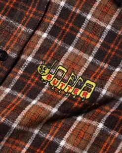 Caterpillar Flannel Shirt, Brown / Orange -Butter Goods Elegant Shop CaterpillarFlannelShirtBrown Orange3