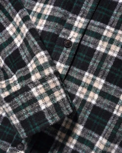 Caterpillar Flannel Shirt, Navy / Forest -Butter Goods Elegant Shop CaterpillarFlannelShirtNavy Forest2copy