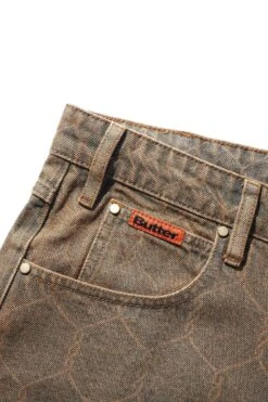 Chain Link Denim Jeans, Washed Brown -Butter Goods Elegant Shop ChainLinkDenimJeansWashedBrown3