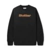 Felt Logo Applique Crewneck, Black -Butter Goods Elegant Shop CrewneckSweatshirtBlack