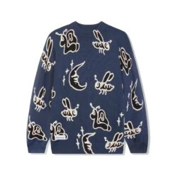 Critter Knitted Sweater, Slate