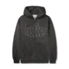 Cropped Zip-Thru Hood, Washed Black -Butter Goods Elegant Shop CroppedZipUpHoodWashedBlack1
