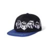 Cubes 6 Panel Hat, Black / Royal Blue -Butter Goods Elegant Shop Cubes6PanelCapBlack RoyalBlue