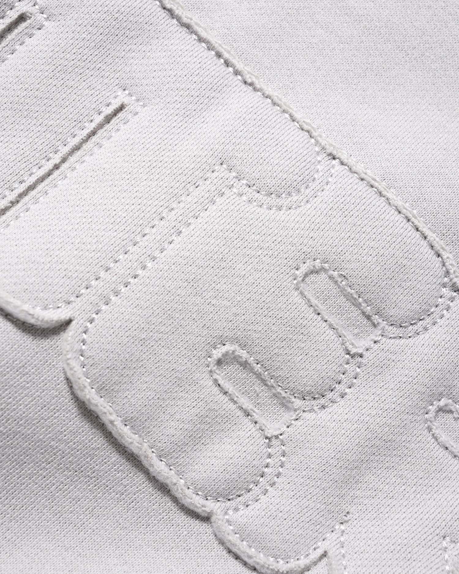 Fabric Applique Crewneck, Cement 4 Fabric Applique Crewneck, Cement - Image 2