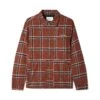 Dougie Plaid Overshirt, Rust / Black / White -Butter Goods Elegant Shop DougiePlaidOvershirt1