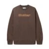 Felt Logo Applique Crewneck, Chocolate -Butter Goods Elegant Shop FeltAppliqueLogoCrewneckSweatshirtcopy