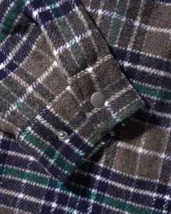 Grove Plaid Overshirt, Grey / Navy / Forest -Butter Goods Elegant Shop GrovePlaidOvershirtGrey Navy Forest4
