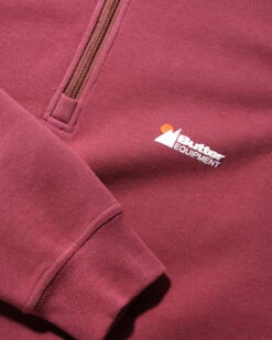 Pigment Dye 1/4 Zip Pullover, Rhubarb -Butter Goods Elegant Shop PigmentDye1 4ZipPulloverRhubarb3