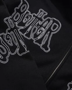 Tour Zip-Thru Hood, Black -Butter Goods Elegant Shop TourZipUpHoodBlack3