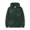 Tour Zip-Thru Hood, Dark Green 1 Tour Zip-Thru Hood, Dark Green -Butter Goods Elegant Shop TourZipUpHoodDarkGreen1