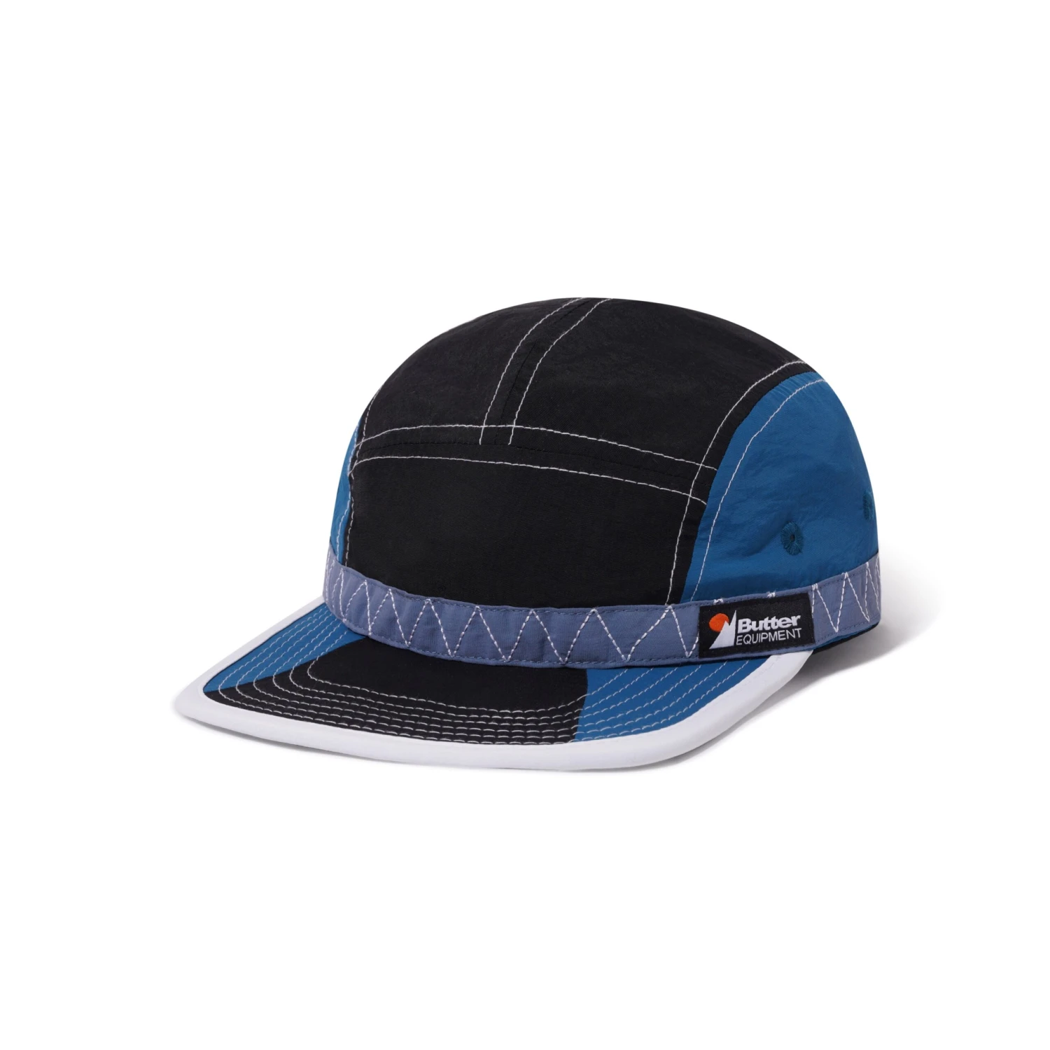 Valley 5 Panel Cap, Black / Navy 3 Valley 5 Panel Cap, Black / Navy