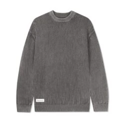 Washed Knitted Sweater, Washed Brown