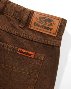 Web Denim Jeans, Brown -Butter Goods Elegant Shop WebDenimJeansBrown3
