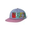 Zorched 6 Panel Cap, Slate / Berry -Butter Goods Elegant Shop Zorched6PanelCapSlate Berry1